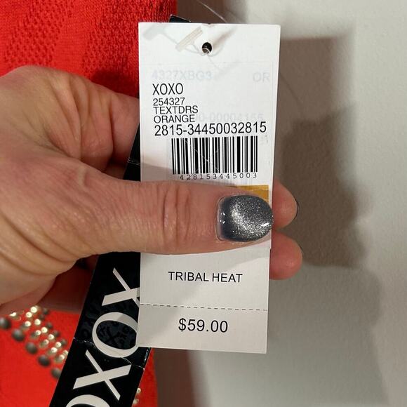 NWT XOXO Red Bodycon Dress Size S Sleeveless - Picture 6 of 10